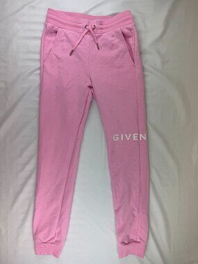 Givenchy Kids Logo Printed Drawstring Pants in Pink 10 years